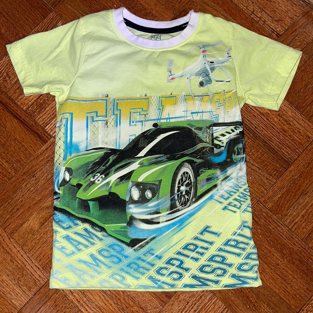 Teamspirit race car and drone shirt #36 size 5/6